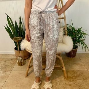 Snake print Joggers